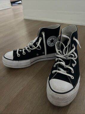 Converse White High-Top Canvas Sneakers